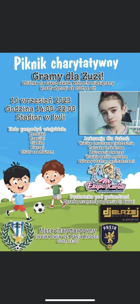 Piknik Charytatywny dla Zuzi z Iwli! GRAMY DLA ZUZI