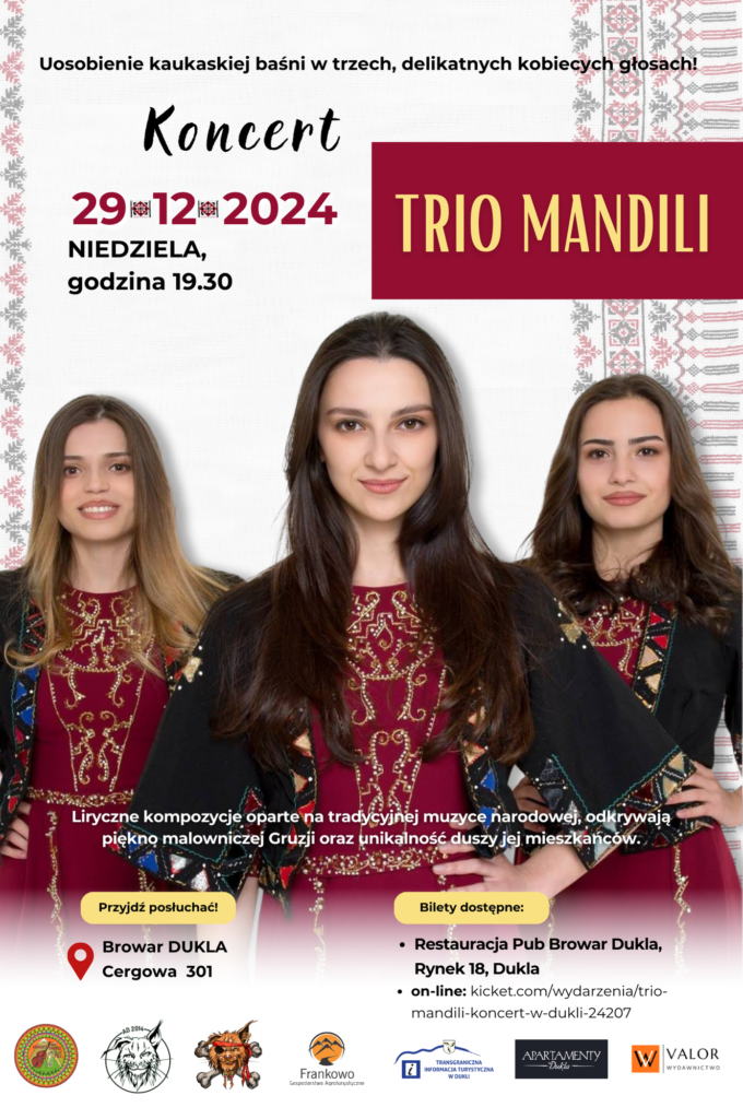 Trio Mandili z koncertem w Dukli!