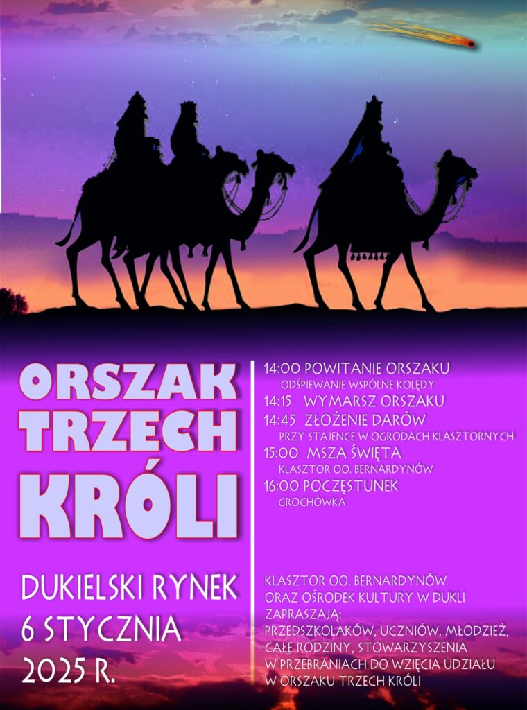 Orszak Trzech Króli w Dukli – Zapraszamy do wspólnego świętowania!