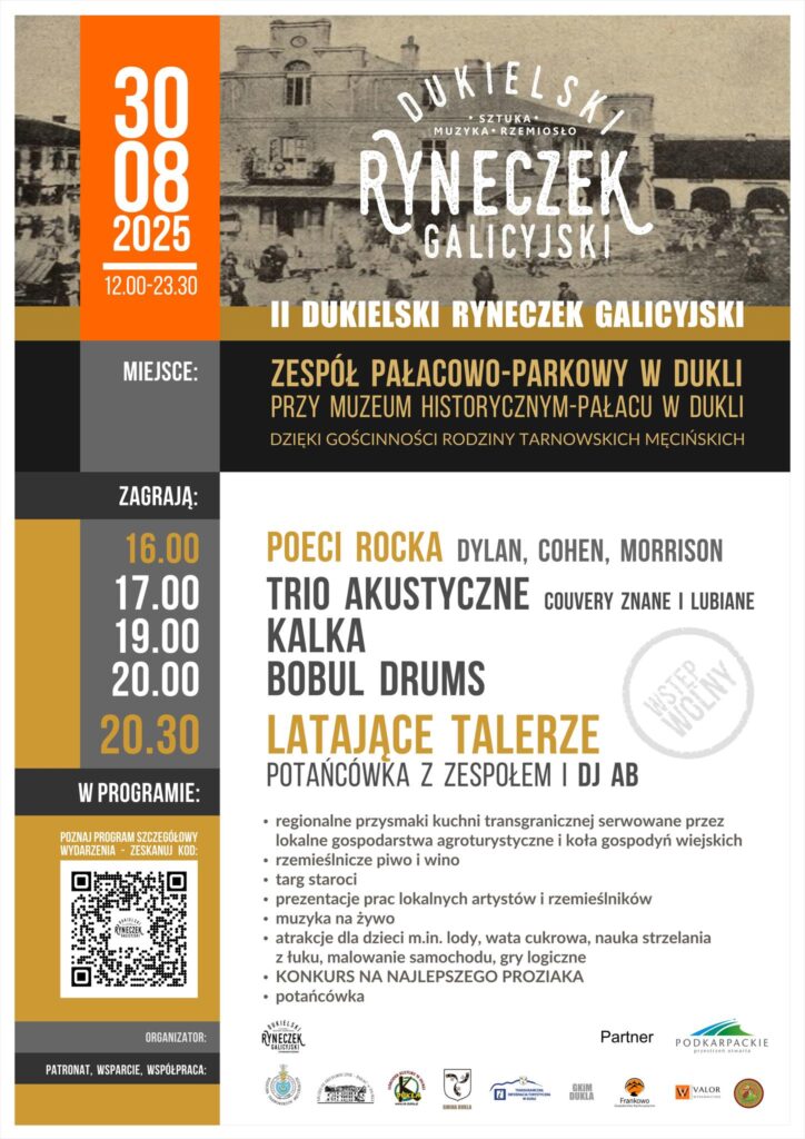Dukla świętuje! Galicyjski Ryneczek po raz drugi w Pałacowym Parku Dukla świętuje! Galicyjski Ryneczek po raz drugi w Pałacowym Parku